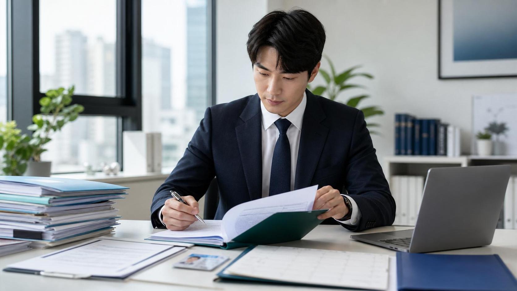 출입국민원 대행기관 등록 서류와 교육 일정을 점검하는 행정 전문가