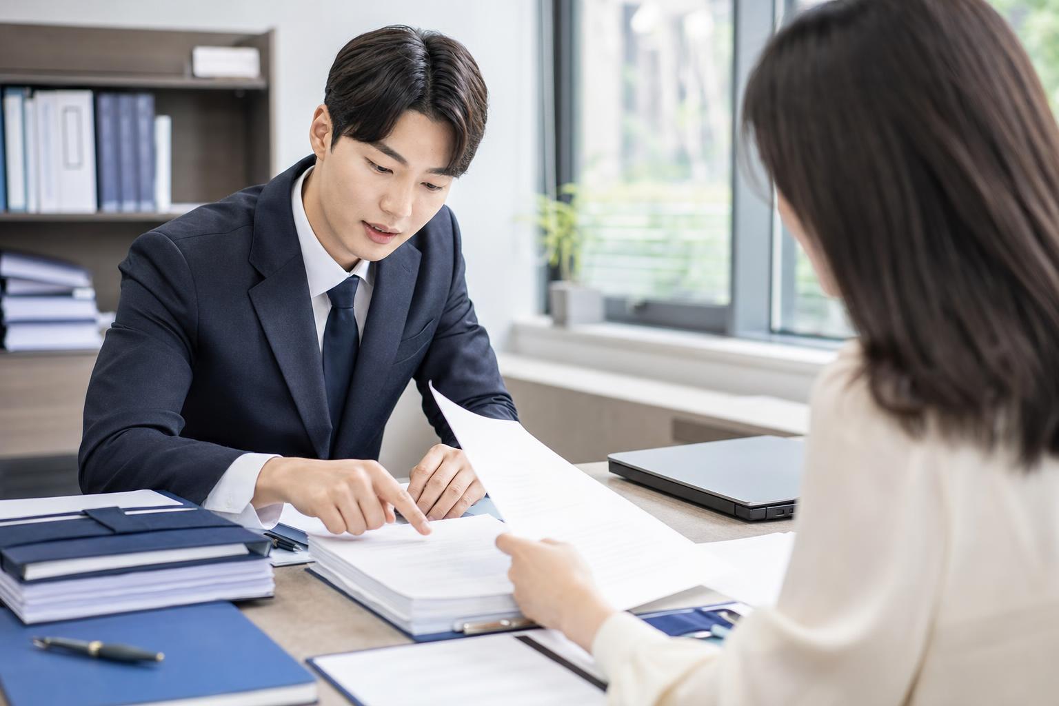 비영리법인 정관과 기부금단체 추천 서류를 검토하는 한국 전문가